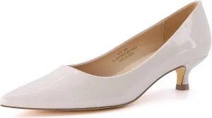CUSHIONAIRE Women's Bay Kitten Heel Dress Shoe  Memory Foam, Wide Widths Available
