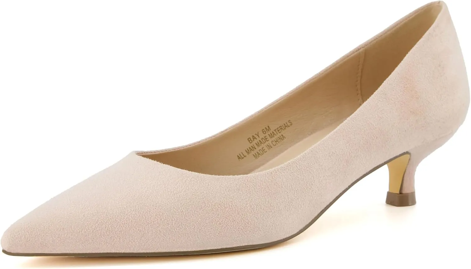 CUSHIONAIRE Women's Bay Kitten Heel Dress Shoe  Memory Foam, Wide Widths Available