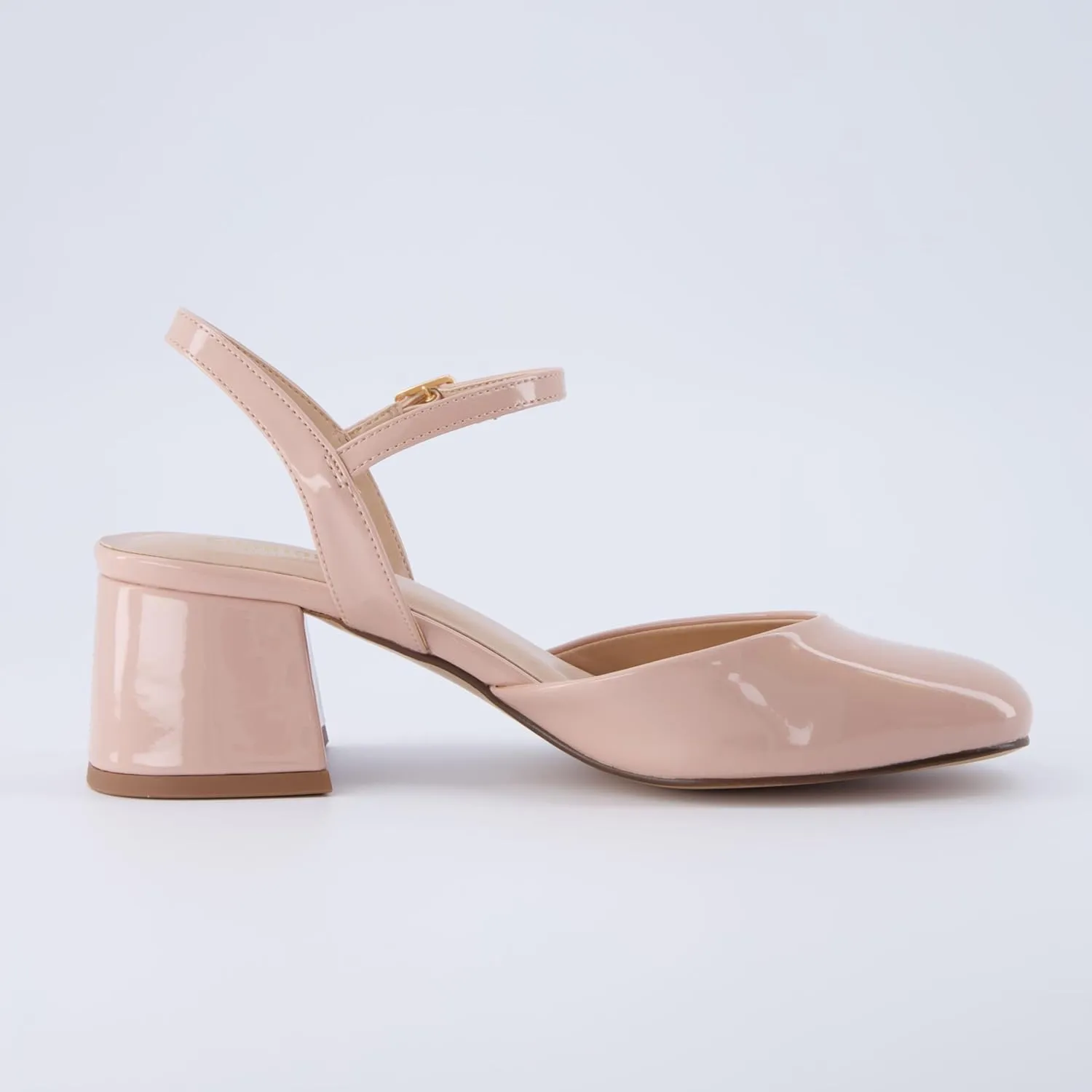 CUSHIONAIRE Women's Dancer Round Toe Block Heel Dress Shoe  Memory Foam, Wide Widths Available