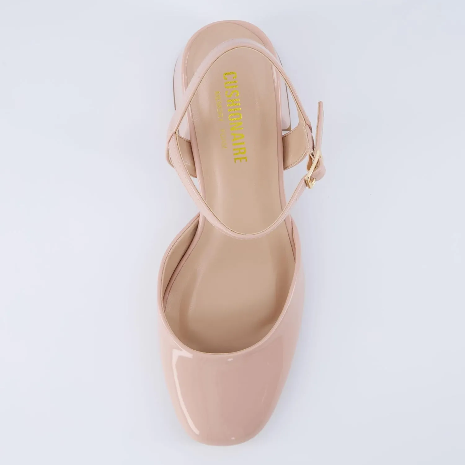 CUSHIONAIRE Women's Dancer Round Toe Block Heel Dress Shoe  Memory Foam, Wide Widths Available