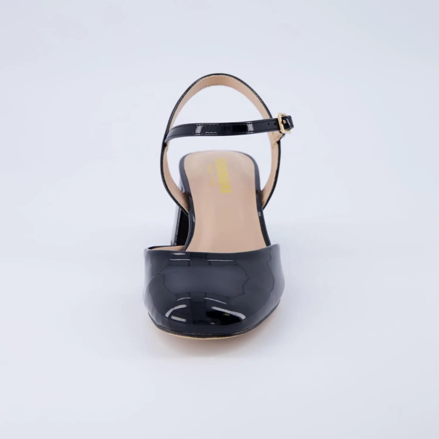 CUSHIONAIRE Women's Dancer Round Toe Block Heel Dress Shoe  Memory Foam, Wide Widths Available