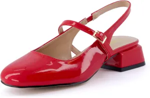 CUSHIONAIRE Women's Gogo Round Toe Mary Jane Dress Shoe  Memory Foam, Wide Widths Available