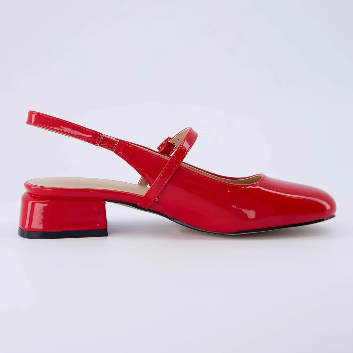 CUSHIONAIRE Women's Gogo Round Toe Mary Jane Dress Shoe  Memory Foam, Wide Widths Available