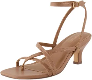 CUSHIONAIRE Women's Kitten heel sandal  Memory Foam and Wide Widths Available