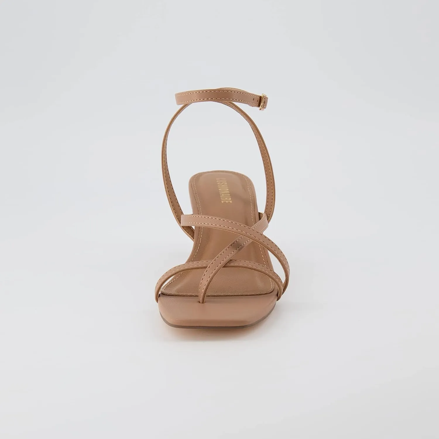 CUSHIONAIRE Women's Kitten heel sandal  Memory Foam and Wide Widths Available