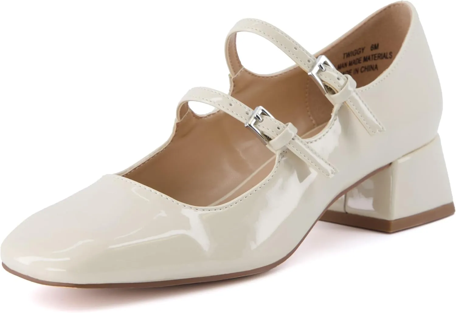 CUSHIONAIRE Women's Twiggy Mary Jane Dress Shoe  Memory Foam, Wide Widths Available