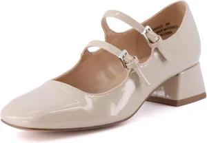 CUSHIONAIRE Women's Twiggy Mary Jane Dress Shoe  Memory Foam, Wide Widths Available