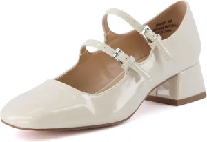 CUSHIONAIRE Women's Twiggy Mary Jane Dress Shoe  Memory Foam, Wide Widths Available