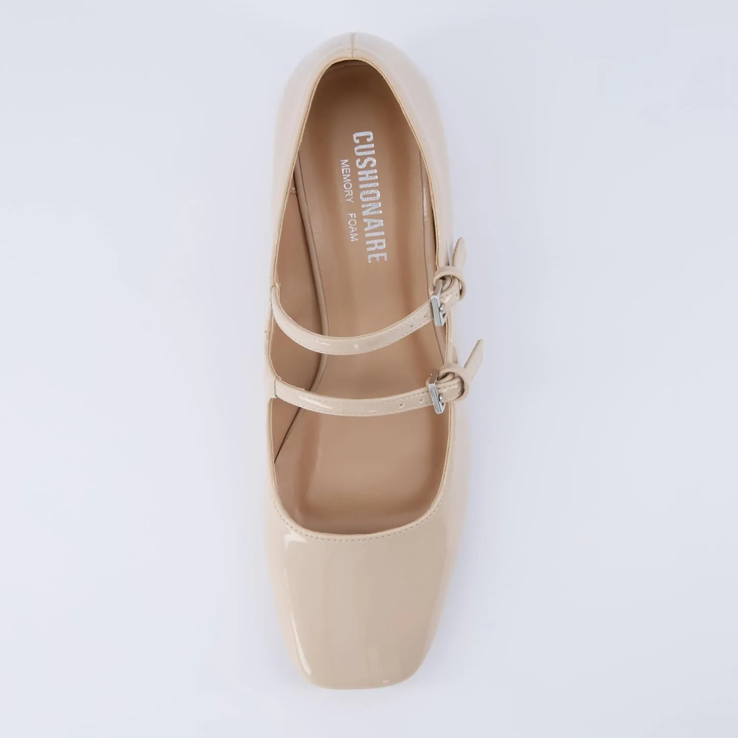 CUSHIONAIRE Women's Twiggy Mary Jane Dress Shoe  Memory Foam, Wide Widths Available