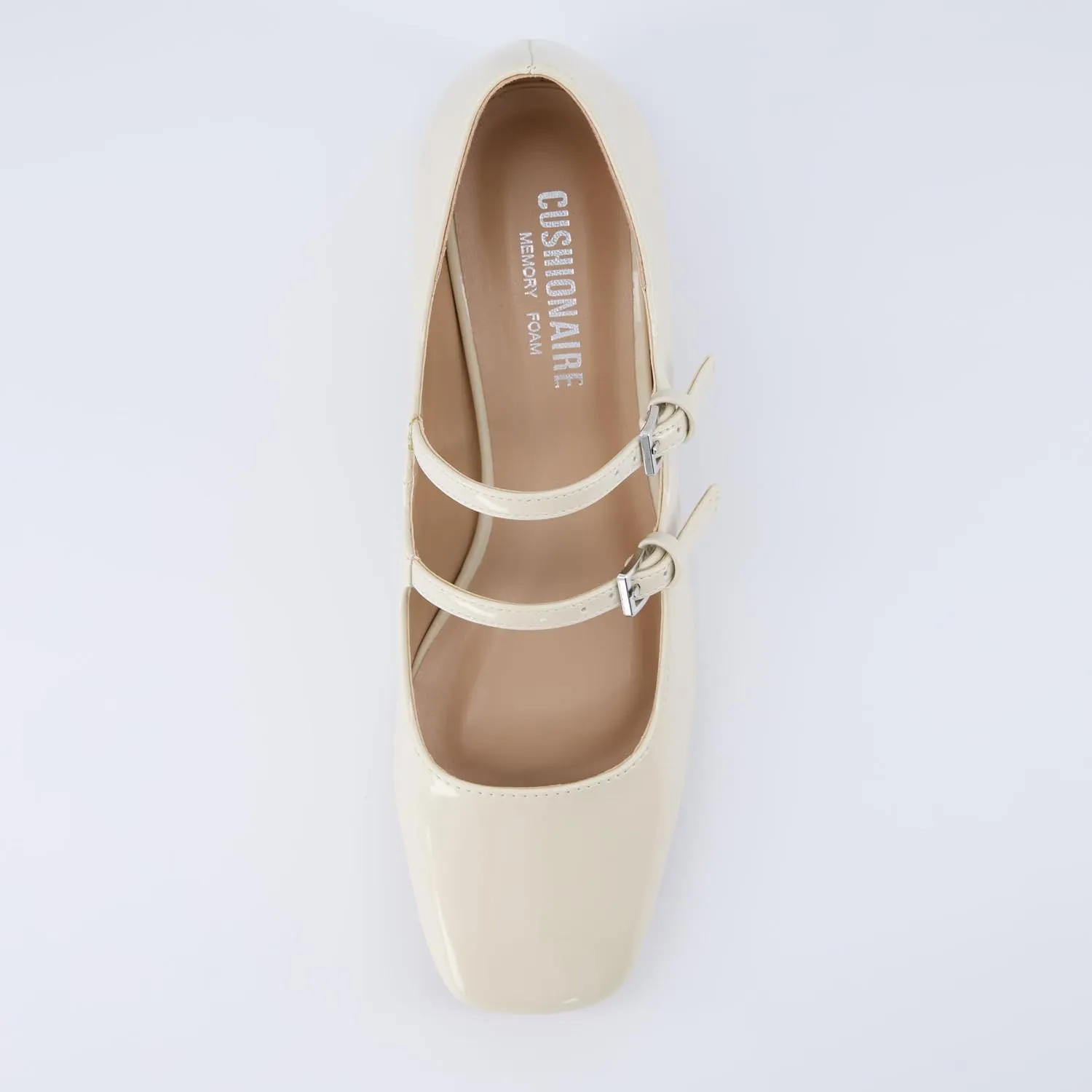 CUSHIONAIRE Women's Twiggy Mary Jane Dress Shoe  Memory Foam, Wide Widths Available