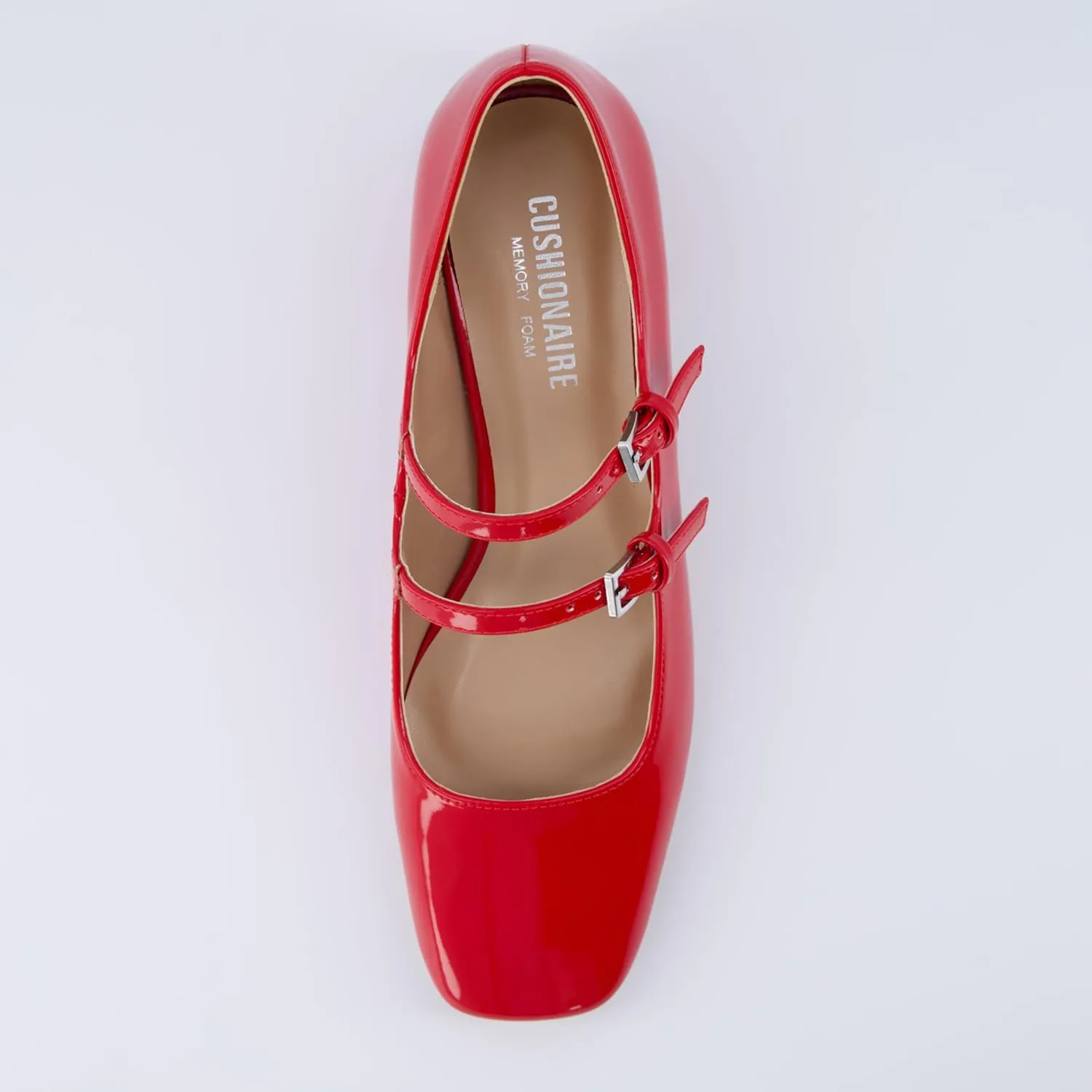 CUSHIONAIRE Women's Twiggy Mary Jane Dress Shoe  Memory Foam, Wide Widths Available