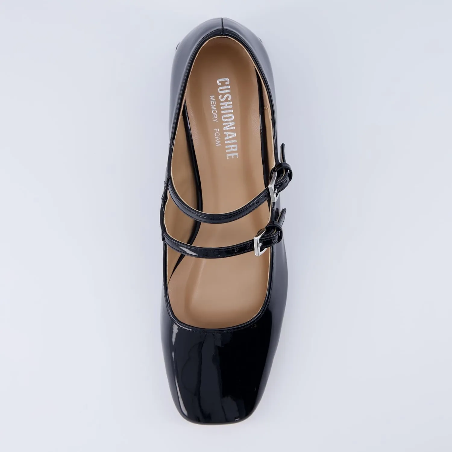 CUSHIONAIRE Women's Twiggy Mary Jane Dress Shoe  Memory Foam, Wide Widths Available