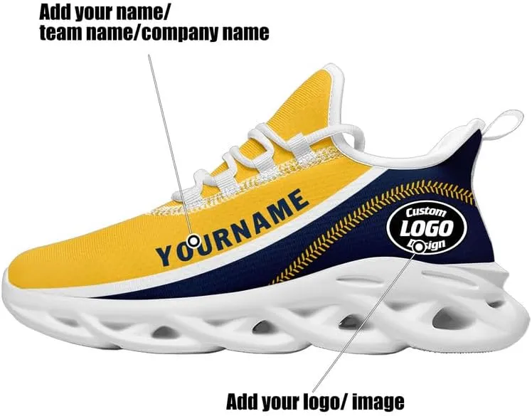 Custom Men's Sneaker Personalized Women's Running Shoes Light Weight Baseball Tennis Breathable Unisex Athletic Shoes