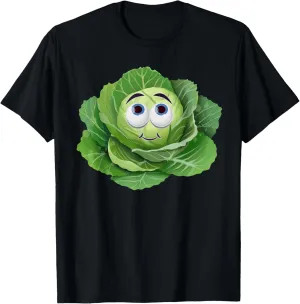 Cute Cabbage Team Halloween Costume Cabbage Lover Vegan Tee T-Shirt