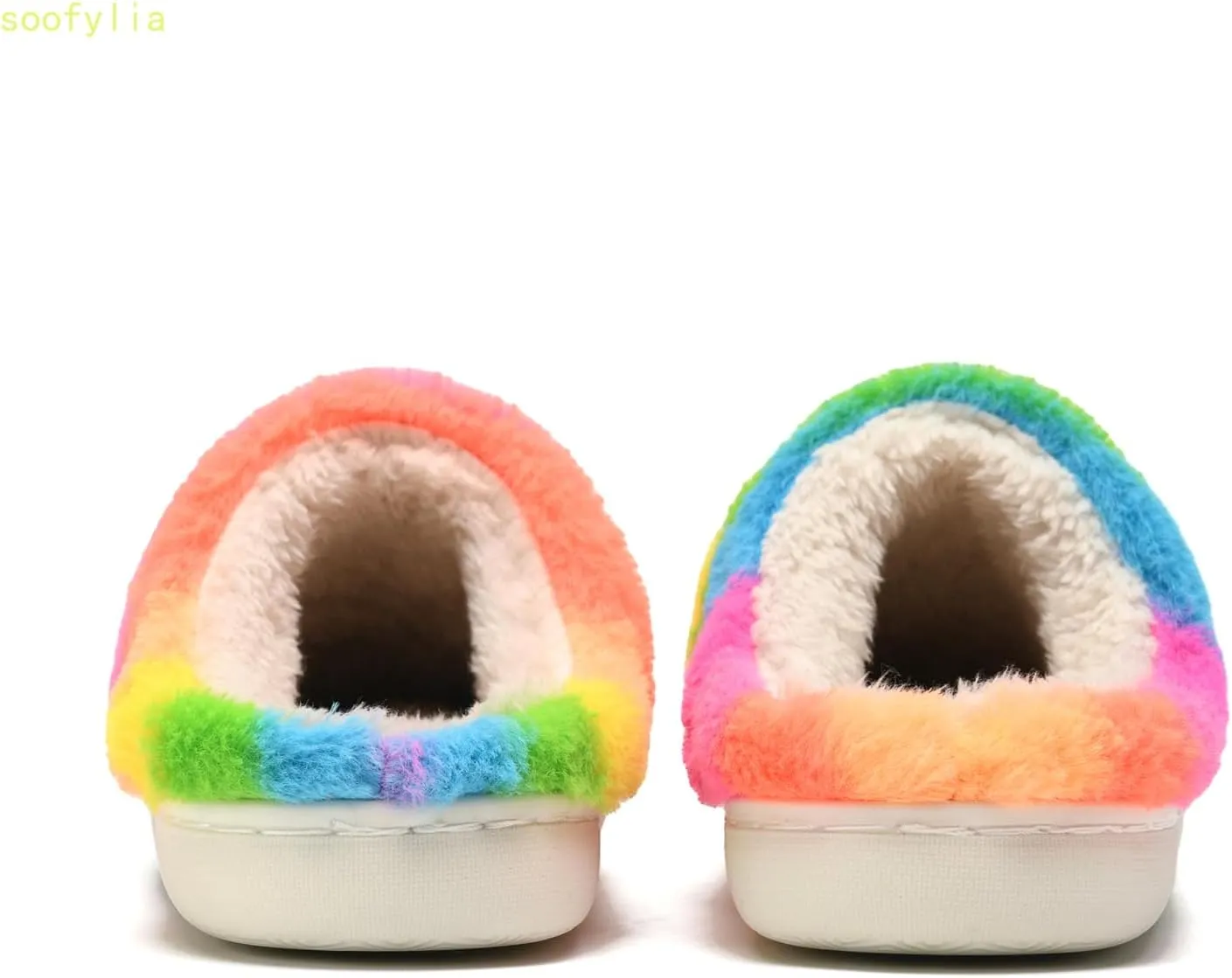 Cute Smile Face Slippers for Women and Men,Soft Plush Comfy Warm Couple Slip-On House Happy Face Slippers For Winter Indoor Outdoor Smile Slippers Non-slip Fuzzy Flat Slides