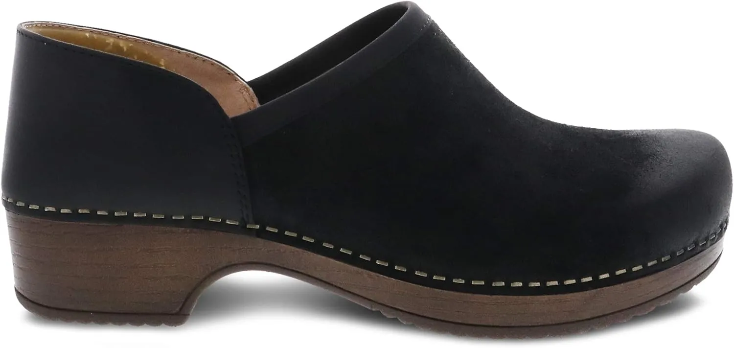 Dansko Brenna Slip On Clogs for Women – Memory Foam and Arch Support for All -Day Comfort and Support – Lightweight EVA Oustole for Long-Lasting Wear