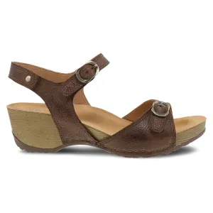 Dansko Women's Tricia Brown Milled Burnished 1709531600