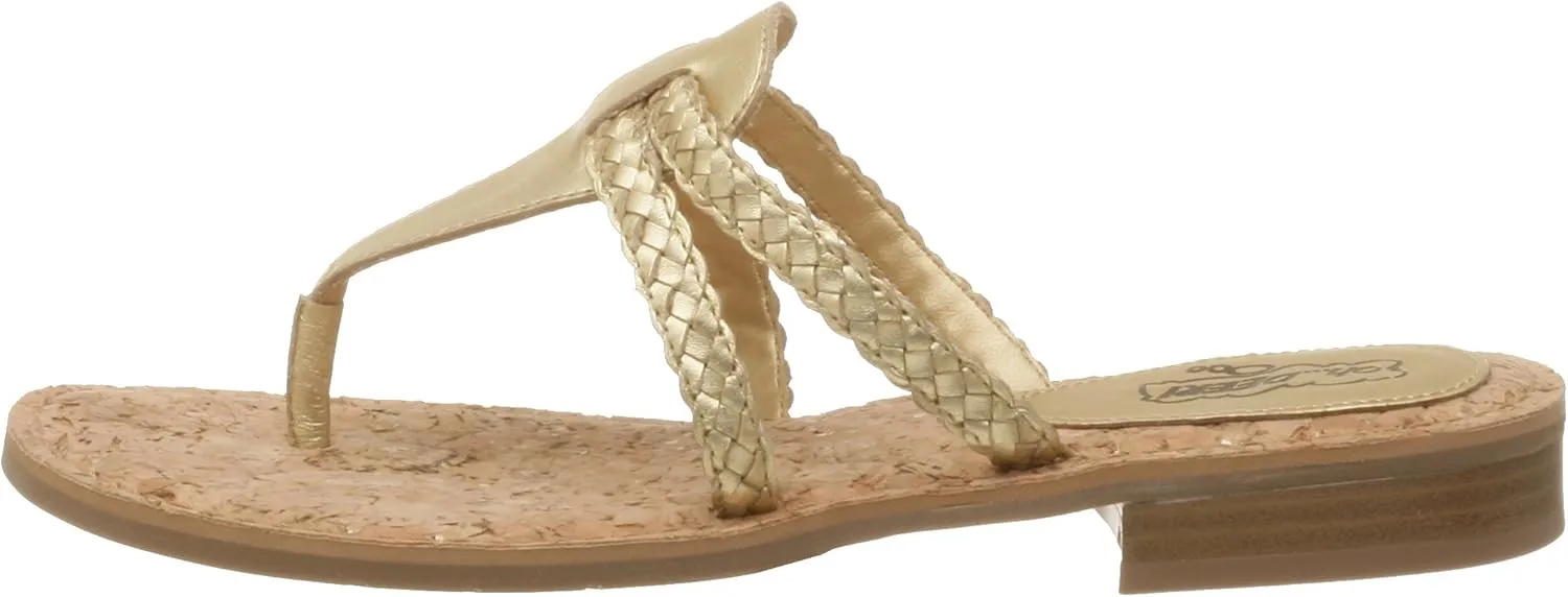 Deer Stags Women's Goddess Flat Thong Sandal