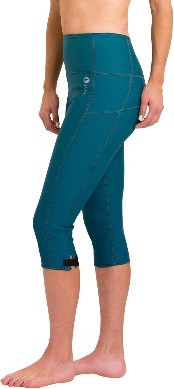 Delfin Spa Women's Heat Maximizing Neoprene Workout Capris