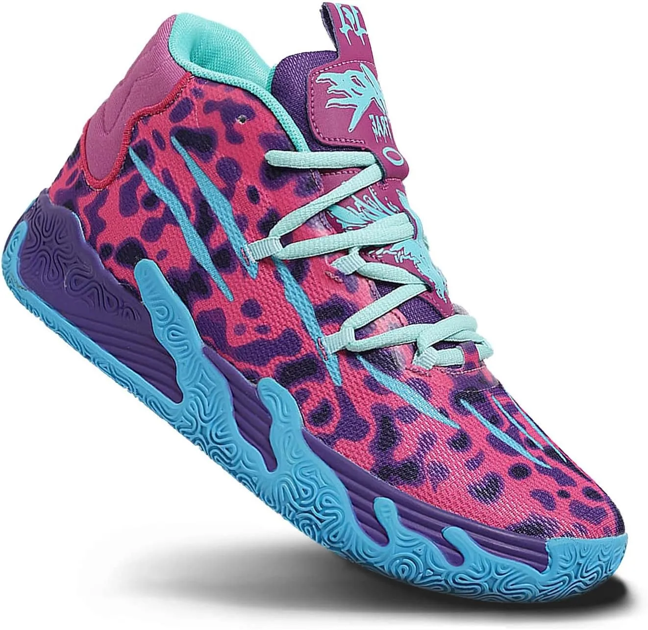 Exusiai Mens High Top Casual Sports Shoes Fashion Breathable Non Slip Basketball Sneaker Athletic