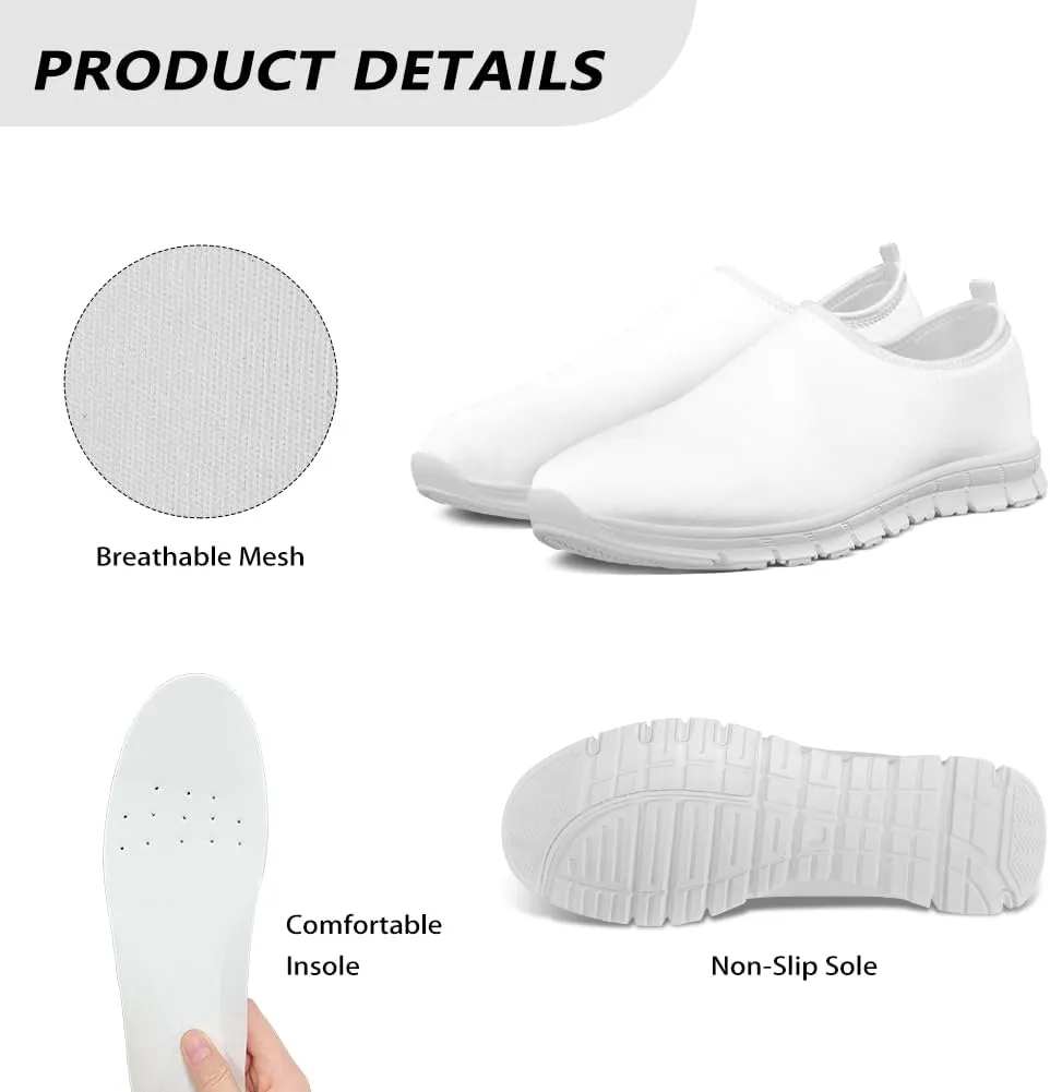 Fashion Design Walking Shoes for Women Comfort Slip on Casual Sneakers Size 5-10.5