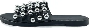 Fashion Thirsty Women's Kelly Slider Mules with Studs