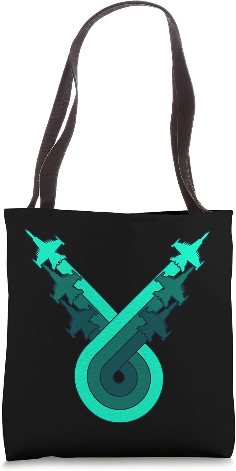 Fighter Aircraft Military Aviators Pilots Aviation Tote Bag