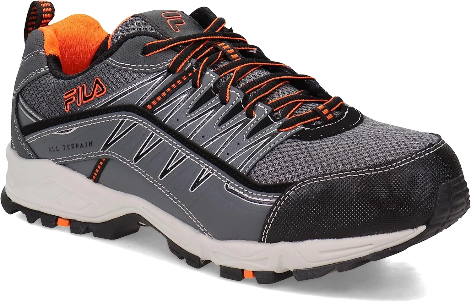Fila Men's, Memory at Peak Composite Toe Work Shoe - Wide Width Gray 8 W
