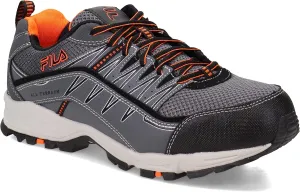 Fila Men's, Memory at Peak Composite Toe Work Shoe - Wide Width Gray 8 W