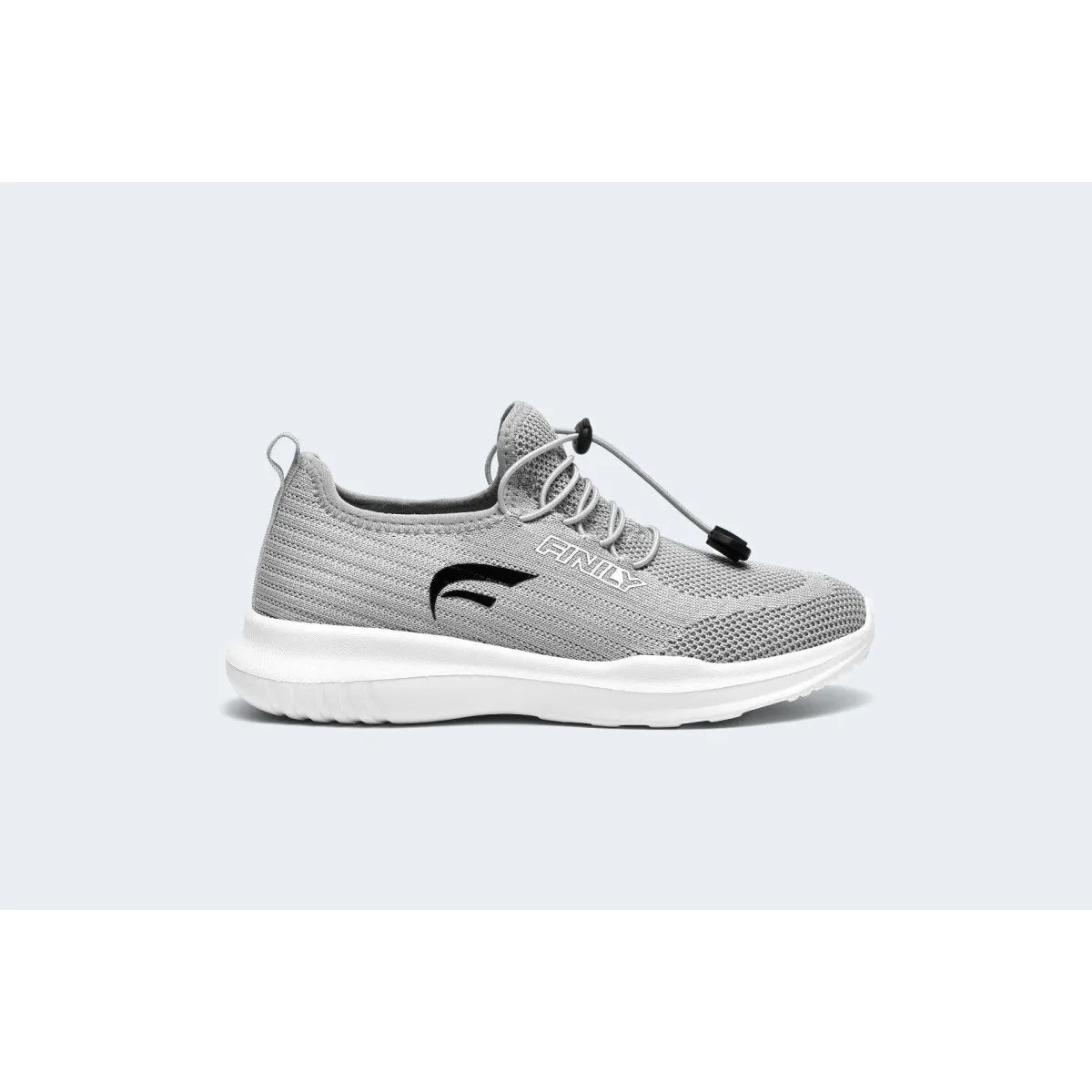 Finily Rina Women's Trainer with Elastic Laces - Grey