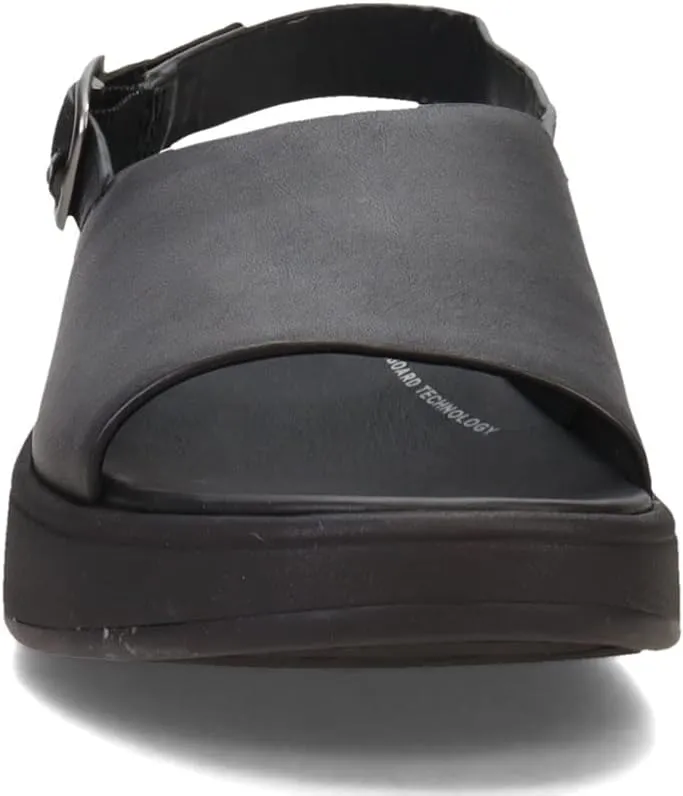 FitFlop Women's, F-Mode Leather Flatform Back-Strap Sandal