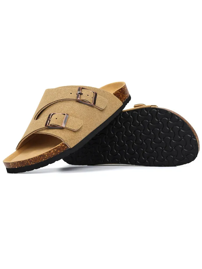 Flat Suede Slip-On Mule