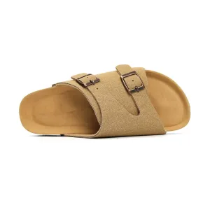 Flat Suede Slip-On Mule