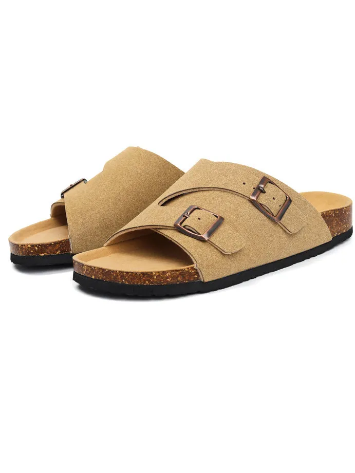 Flat Suede Slip-On Mule