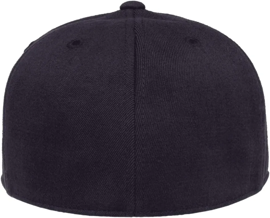 Flexfit 210 Premium Fitted Wool Blend Fabric Pro Baseball On-Field Style Cap | Bulk Pack Available
