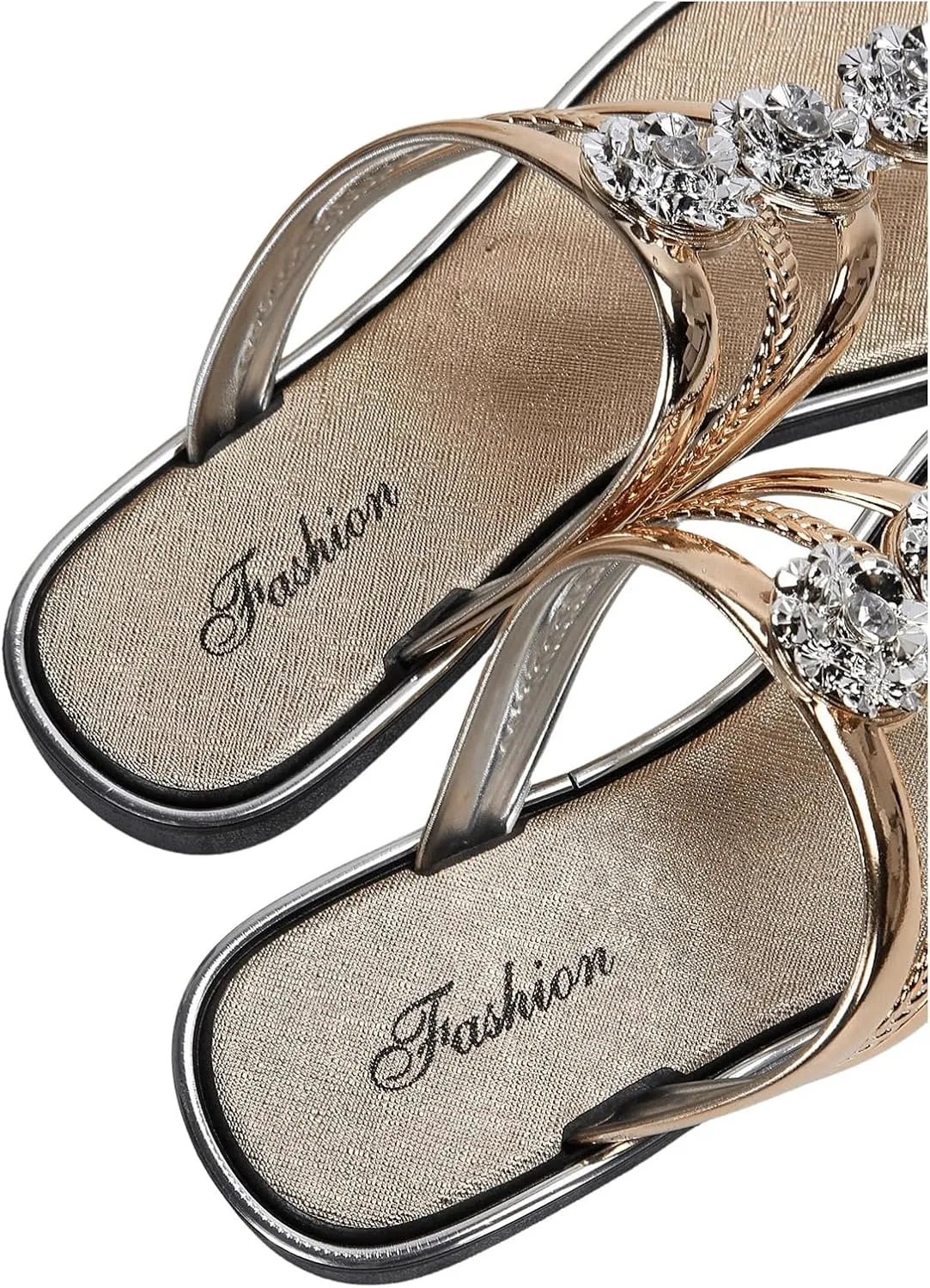Floerns Women's Flat Sandals Flip Flop Sandals Summer Slip on Dressy Thong Sandal