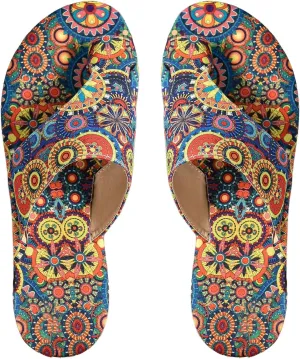 Floerns Women's Vacation Flat Sandals Toe Thong Slip on Bohemian Slides Sandal