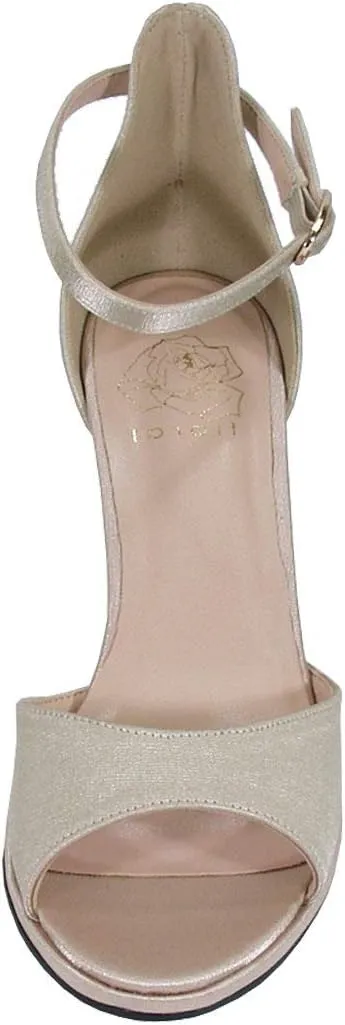Floral Maxine Women's Wide Width High Heel D'Orsay Ankle Strap Dress Sandals