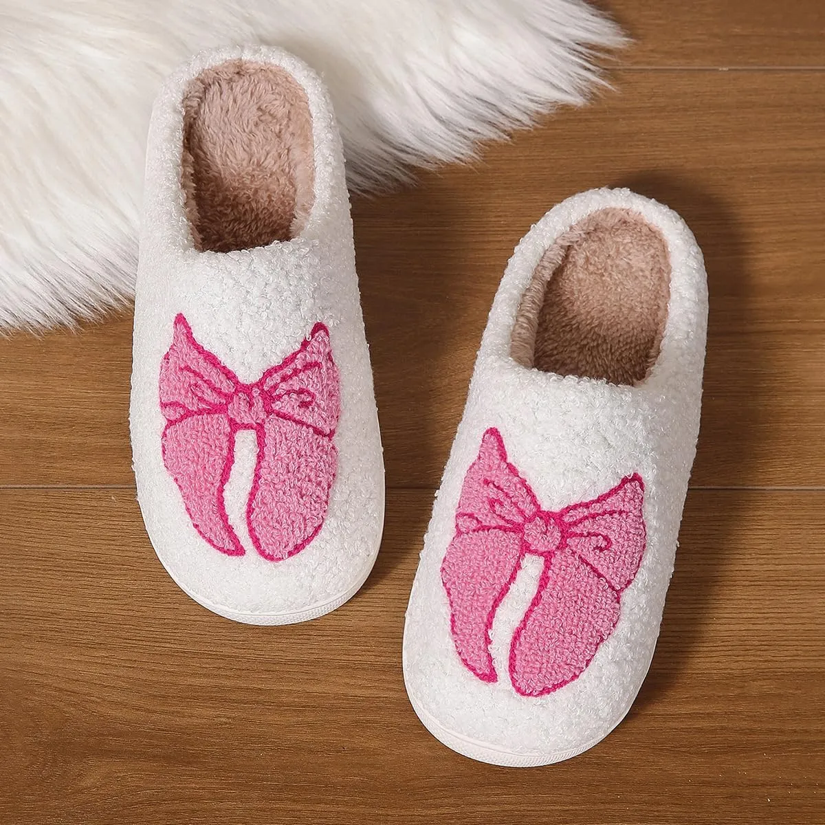 Fun and Loving Slippers Valentine's Day Style Women's & Men's Comfortable Memory Foam Slippers Fluffy and Soft Memory Foam Retro Indoor and Outdoor Home Couple Shoes