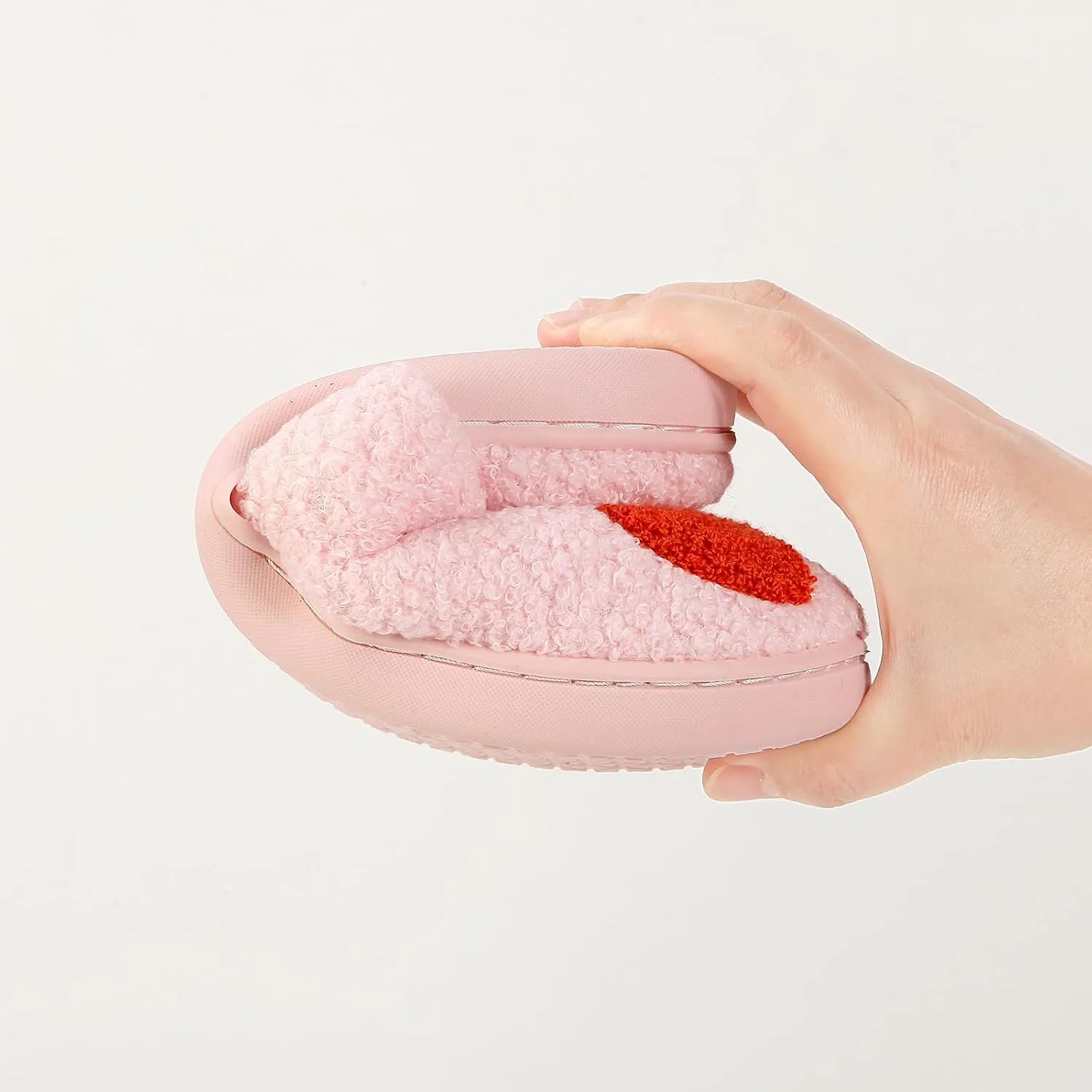 Fun and Loving Slippers Valentine's Day Style Women's & Men's Comfortable Memory Foam Slippers Fluffy and Soft Memory Foam Retro Indoor and Outdoor Home Couple Shoes