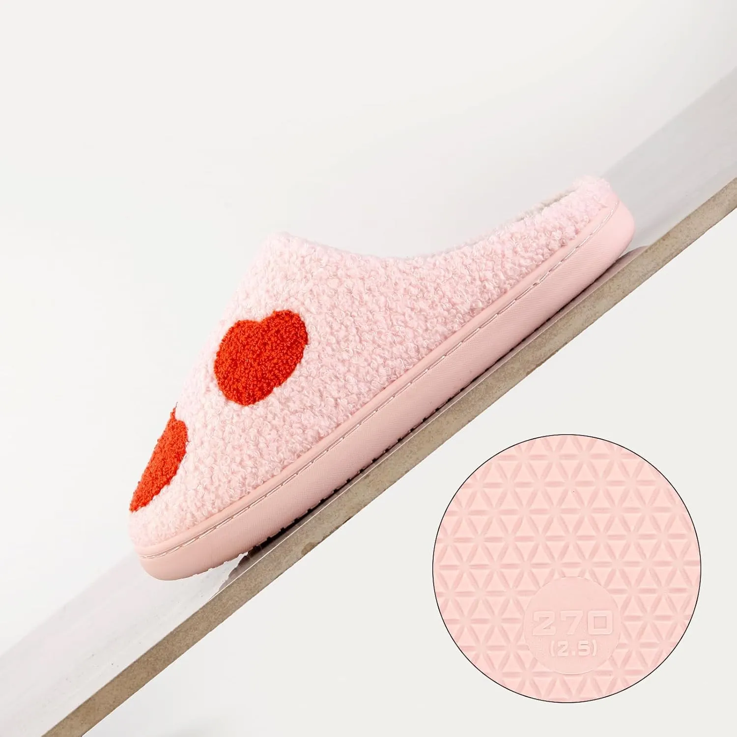 Fun and Loving Slippers Valentine's Day Style Women's & Men's Comfortable Memory Foam Slippers Fluffy and Soft Memory Foam Retro Indoor and Outdoor Home Couple Shoes