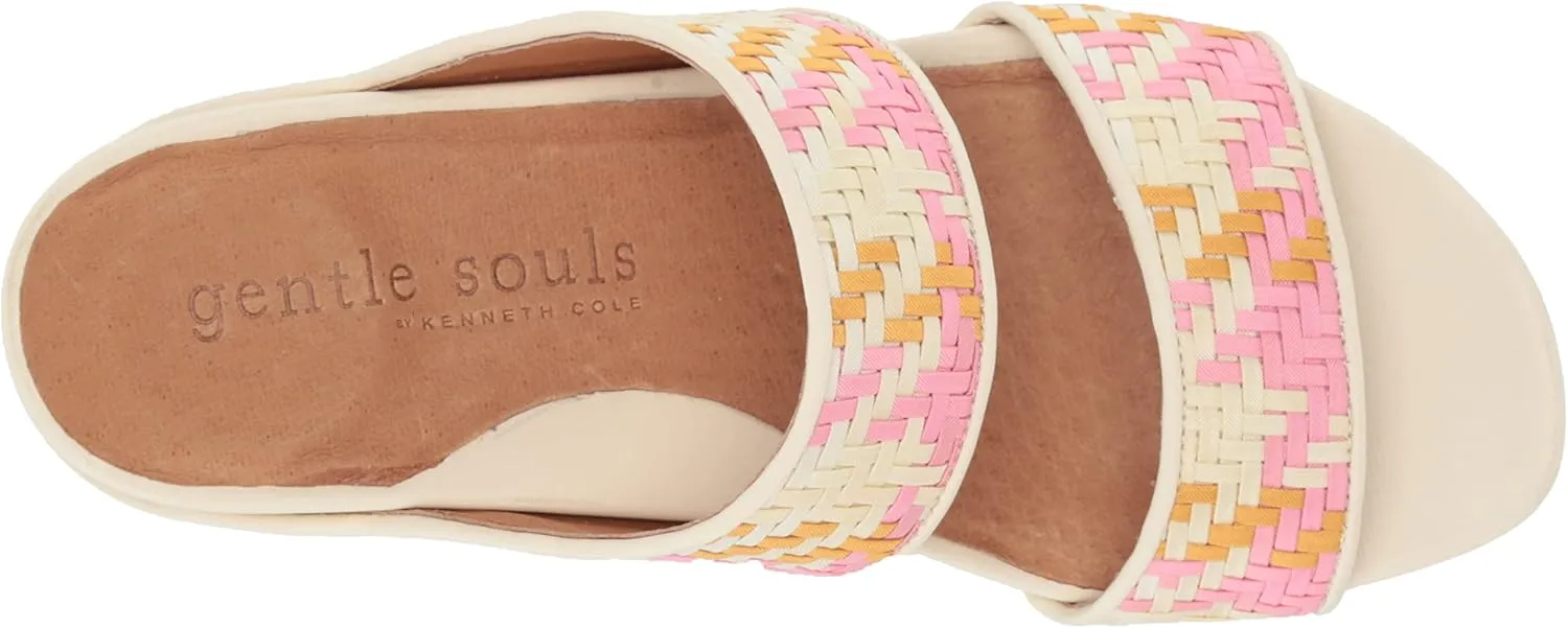 Gentle Souls by Kenneth Cole Women's Gisele Two Strap Heeled Sandal