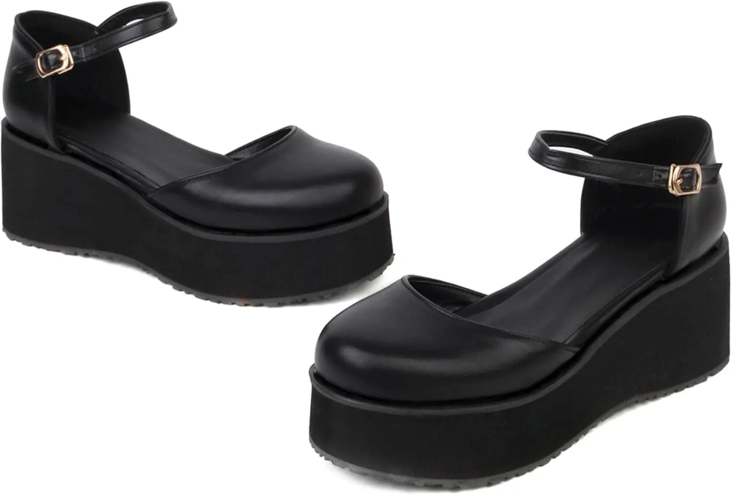 Gicoiz Platform Wedge Girls Summer Ankle Strap Sandal