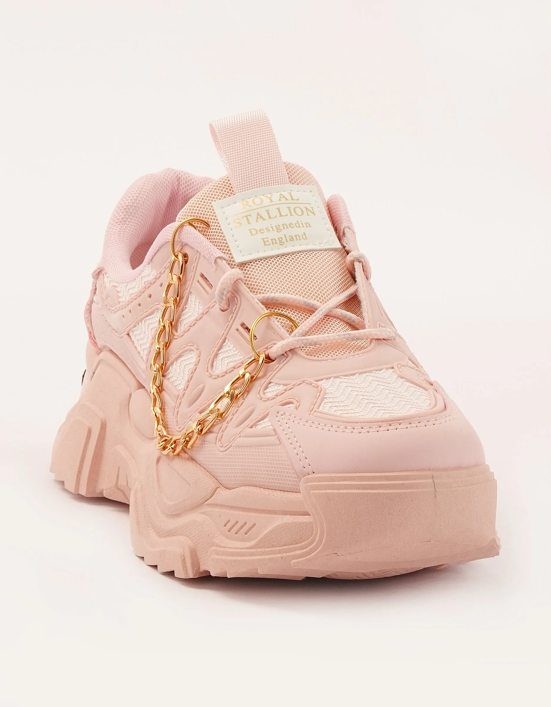 Gold Chain Chunky Sneakers