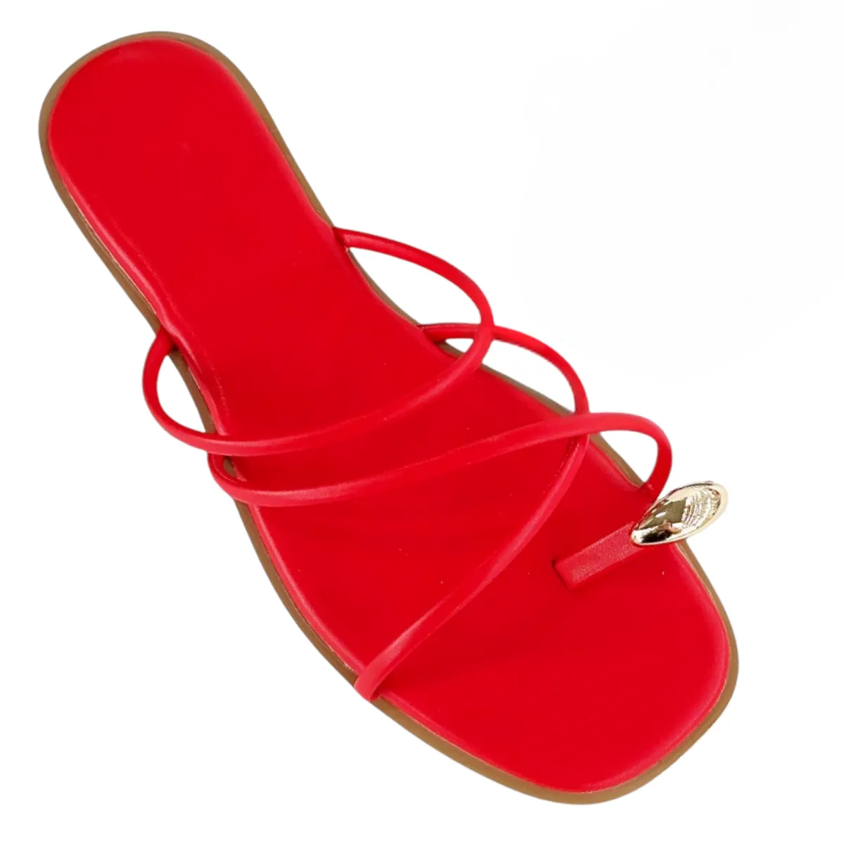 Golden Toe Strappy Sandal