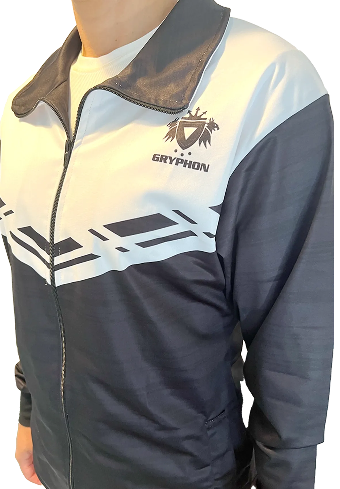 GRYPHON Trainer Ladies Track Top Black/White 2023