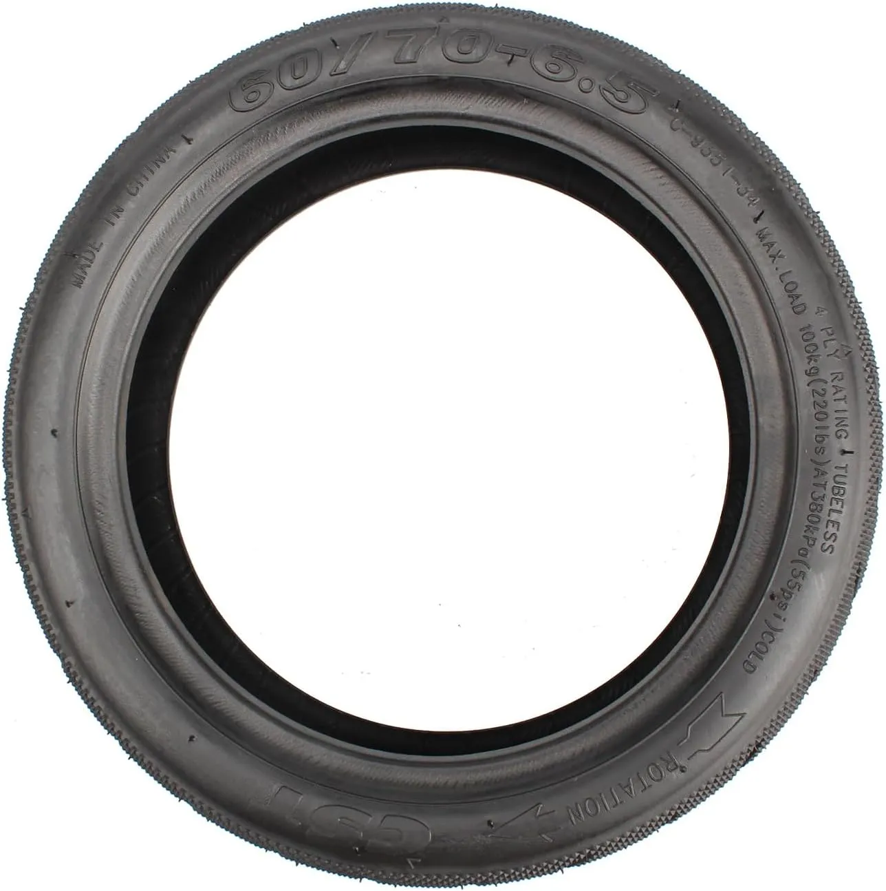 GYL 10x2.5 Inch 60/70-6.5 Self-repairing Vacuum Outer Tire Fit for Segway Ninebot Max G2 G30P G30LP G30D G30E VOLPAM SP01 Electric Scooter, Tubeless Front Rear Tyre, Durable Non-Slip Original Tyre