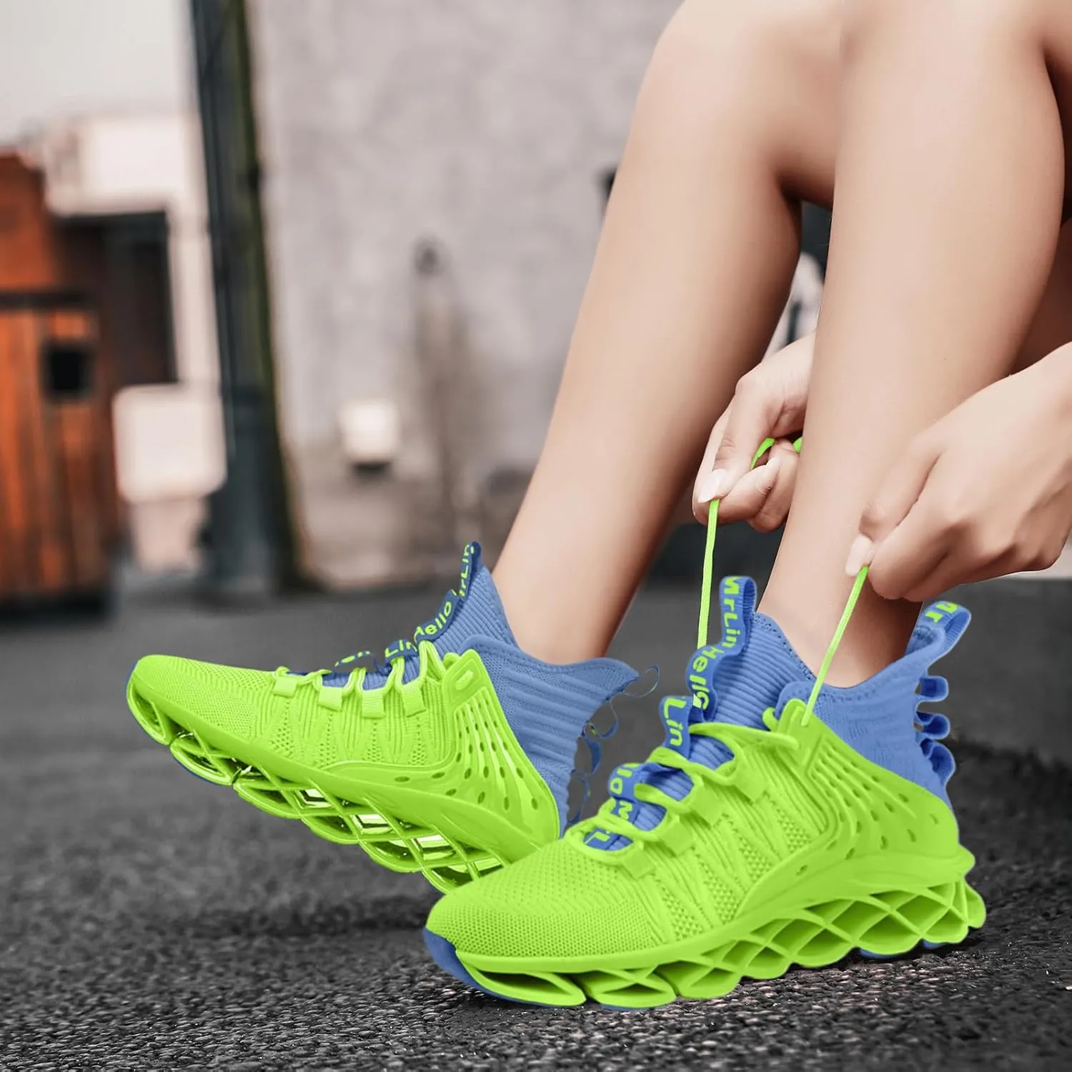Hello MrLin Shoes for Women Slip on Walking Running Shoes Blade Tennis Fashion Sneakers Comfort Non Slip Athletic Trainer