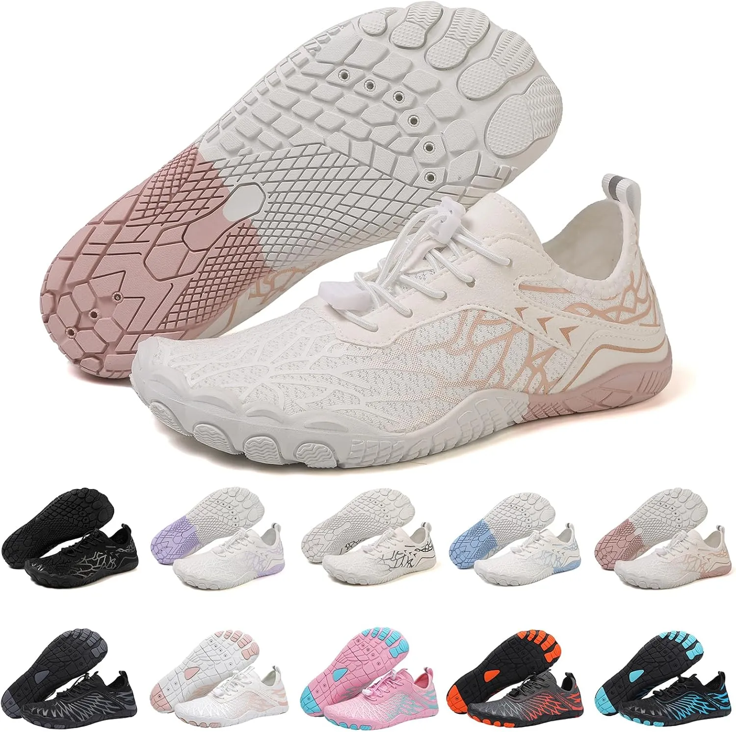Hike Barefoot Shoes for Women Men, Wide Toe Footwear Barefoot Hiking Shoes,Pro Barefoot Shoe,Healthy & Non-Slip Breathable Barefoot Water Shoe