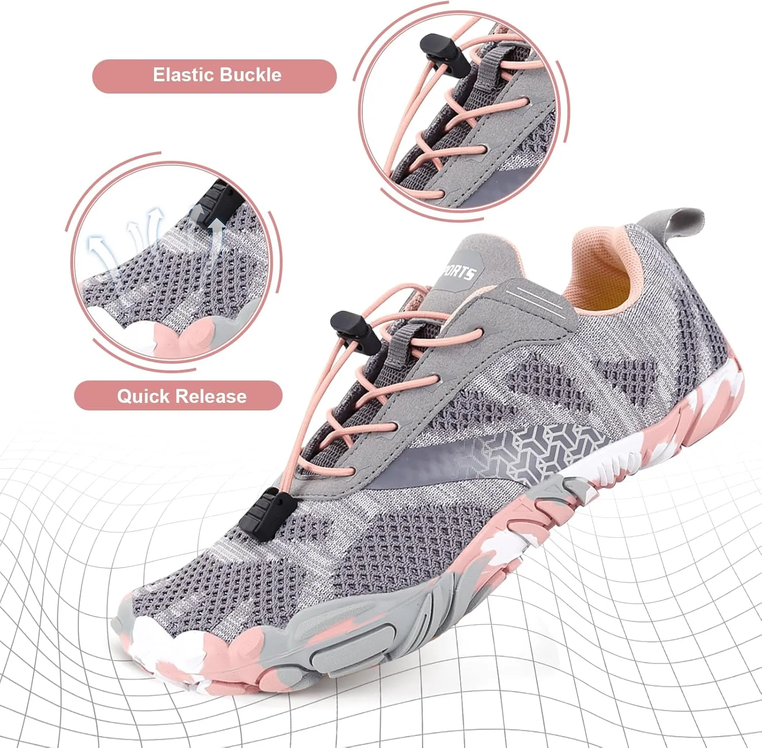Hike Barefoot Shoes Women Men Non-Slip Healthy Barefoot Shoes Womens Mens Breathable Fashion Trail Rnning Hiking Shoe Womens Mens Wide Toe Zero Drop Shoe